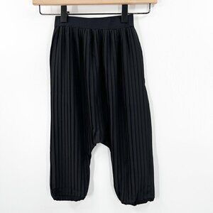 Italian Black Pleated Harem Pants
